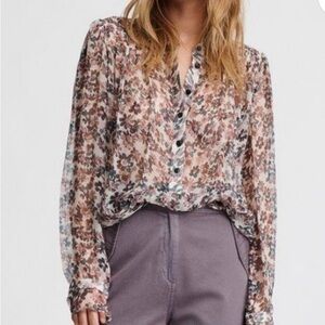 rag & bone Multicolor Floral Blouse